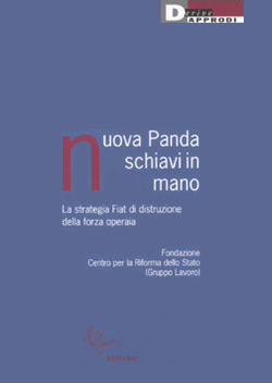 Purple cover of the Italian-language book 'Nuova Panda Schiavi in Mano'